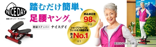踏むだけ簡単、足腰ヤング。 健康ステッパー ナイスデイ